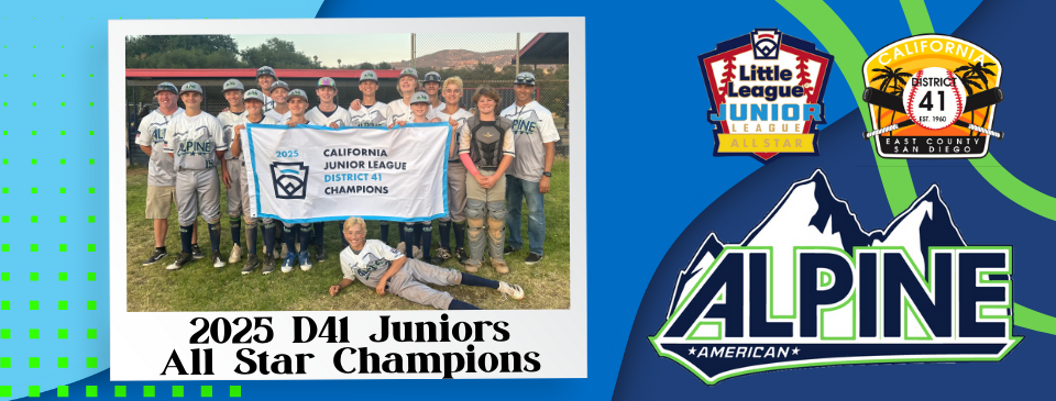 2025 CA Junior League All Star Champions